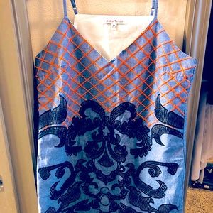 Jealous tomato chambray embroidered dress